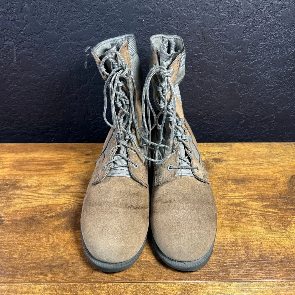 Ro-Search Military Issue Suede Nylon Tactical Combat Boots Tan Mens 9R